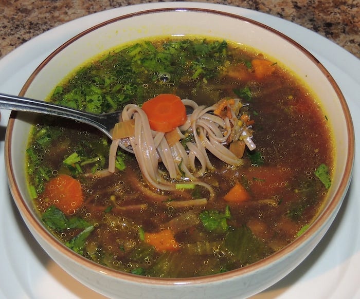 Vegetarian Khao Poon 