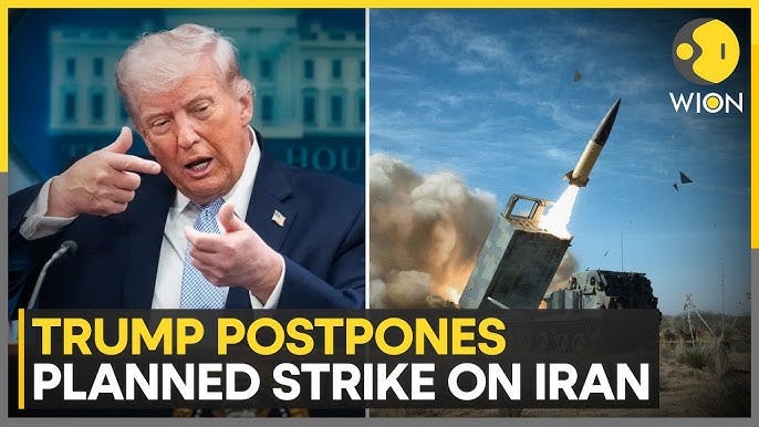 US-Iran War: Trump Postpones Planned Strike On Iran Amid Rising Middle East  Tensions | WION