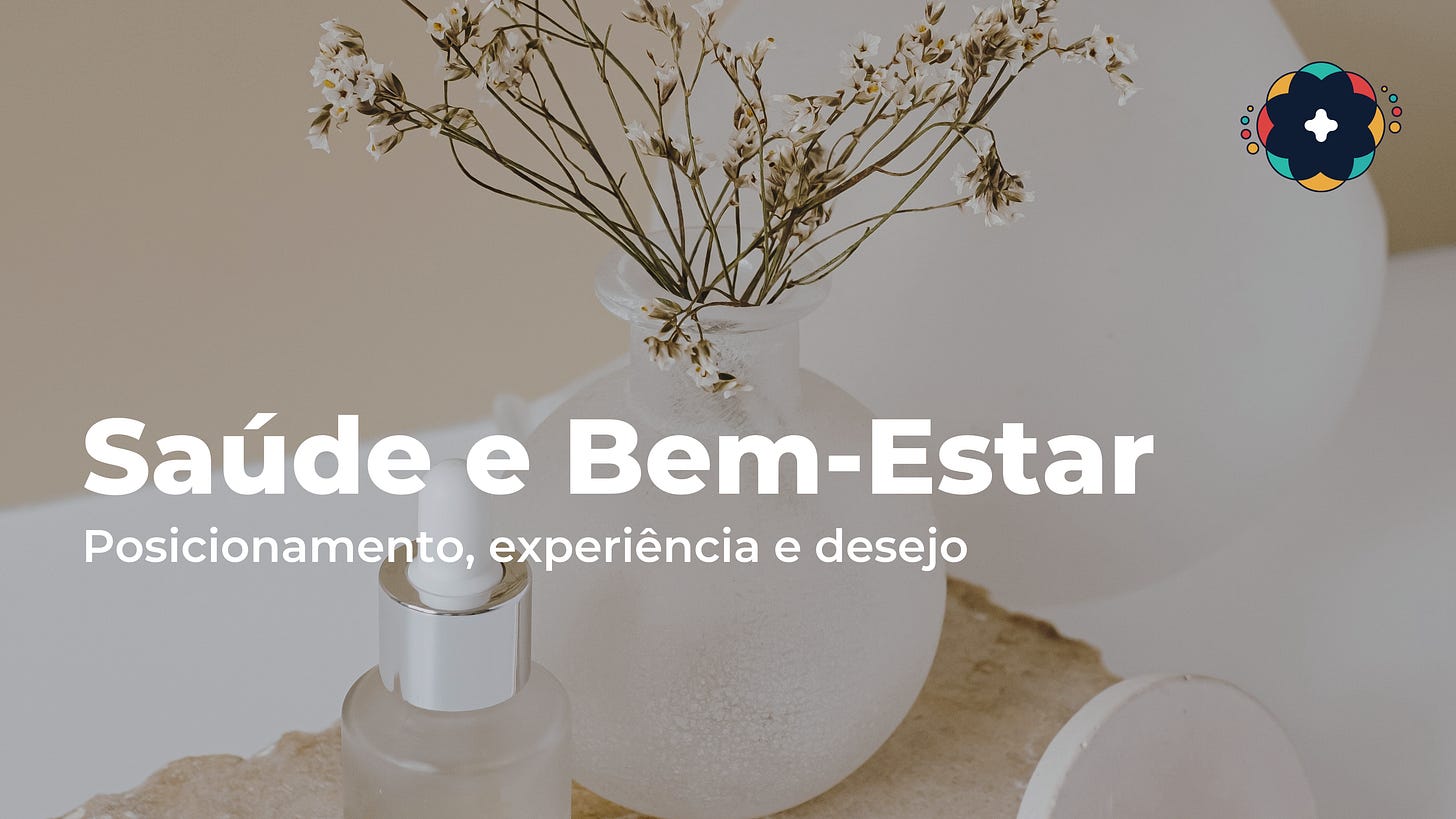 Saúde e bem-estar – Posicionamento, experiência e desejo Saúde e bem-estar – Posicionamento, experiência e desejo