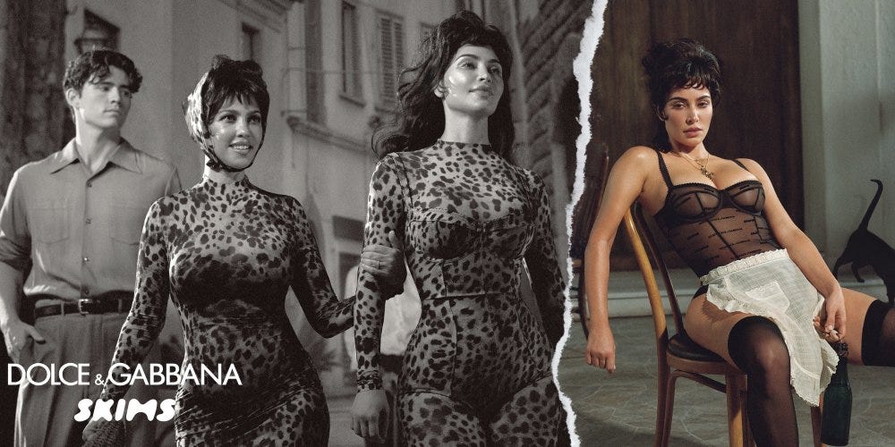 Skims la marque de Kim Kardashian collabore avec le label luxe Dolce &  Gabbana - Stylist.fr