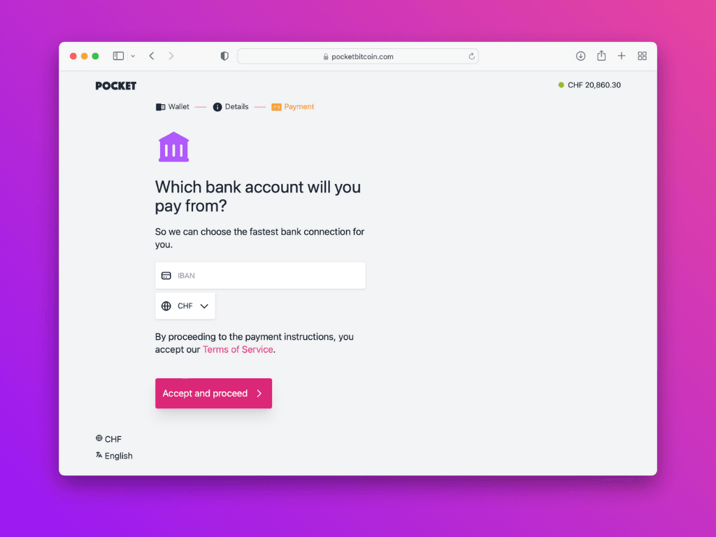 Pocket Bitcoin: Compra Bitcoin sin KYC desde el móvil