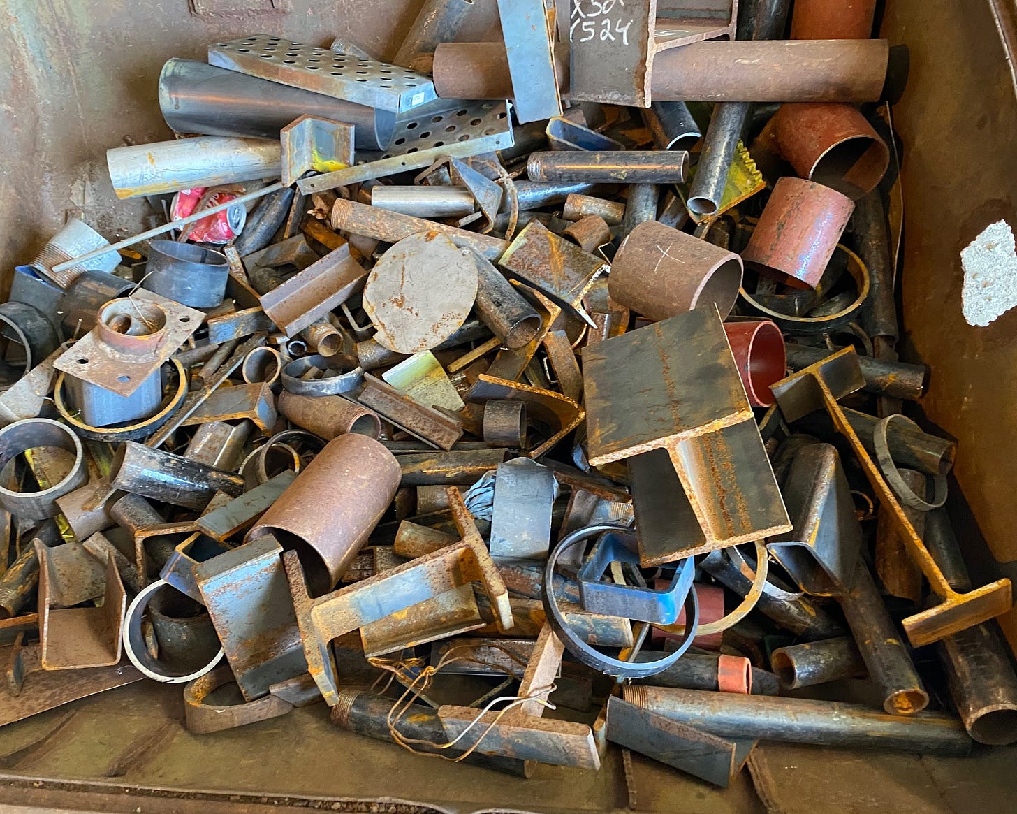 Scrap metal bin