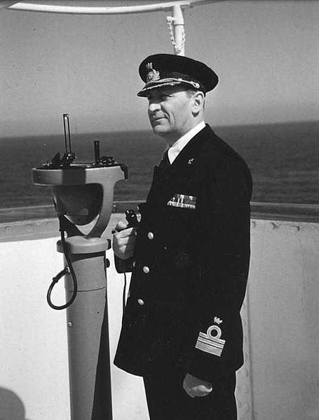 Captain Piero Calamai abroad the Andrea Doria Captain Piero Calamai abroad the Andrea Doria