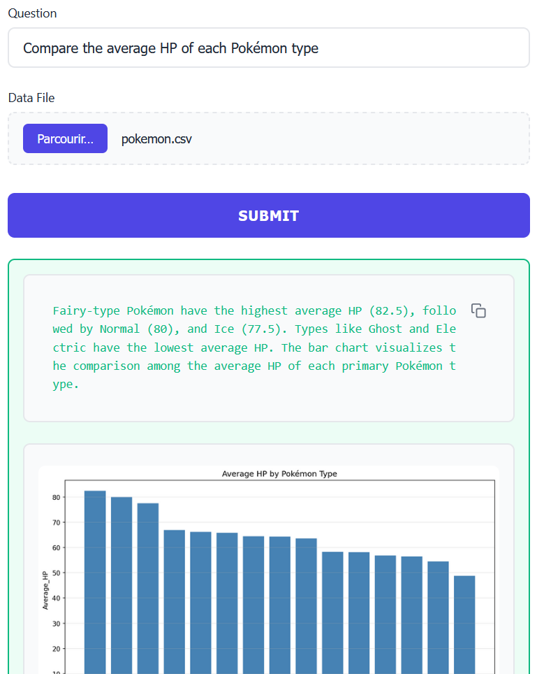 Screenshot of a web application