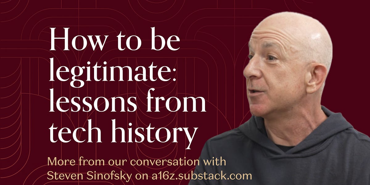 How to be Legitimate - by Alex Danco and Steven Sinofsky