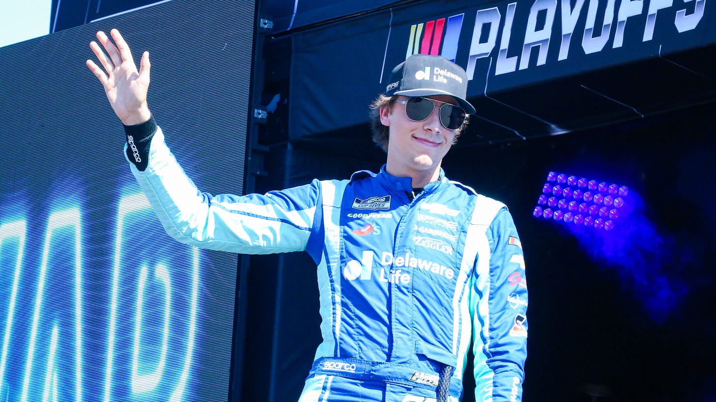 Carson Hocevar NASCAR Cup Series Spire Motorsports penalty Carson Hocevar NASCAR Cup Series Spire Motorsports penalty