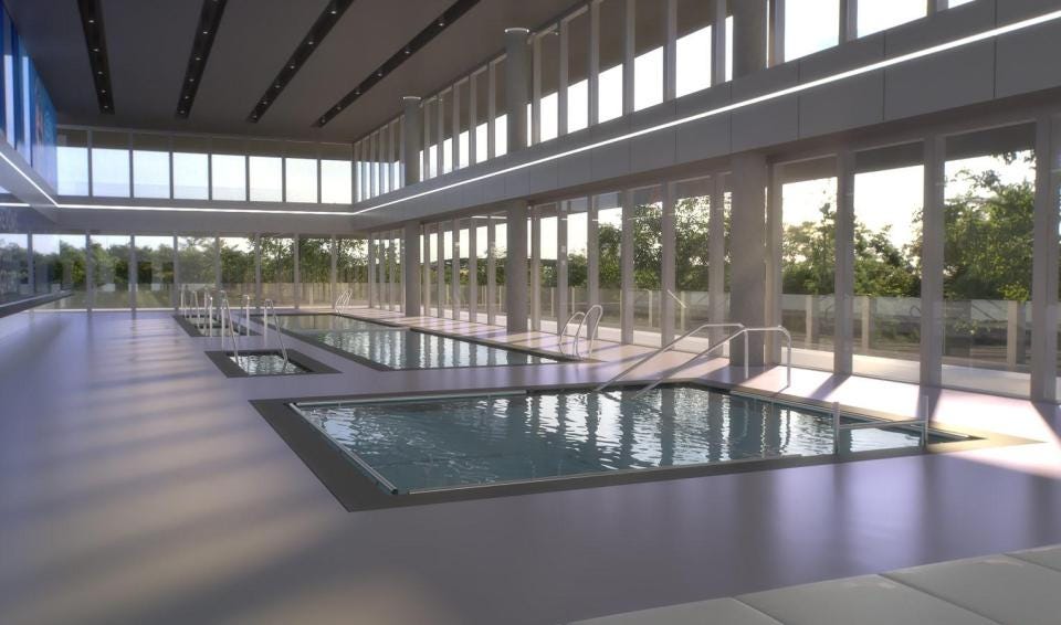  Swimming pools will help with recovery for all players