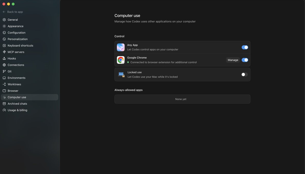 OpenAI testet Codex Locked Use