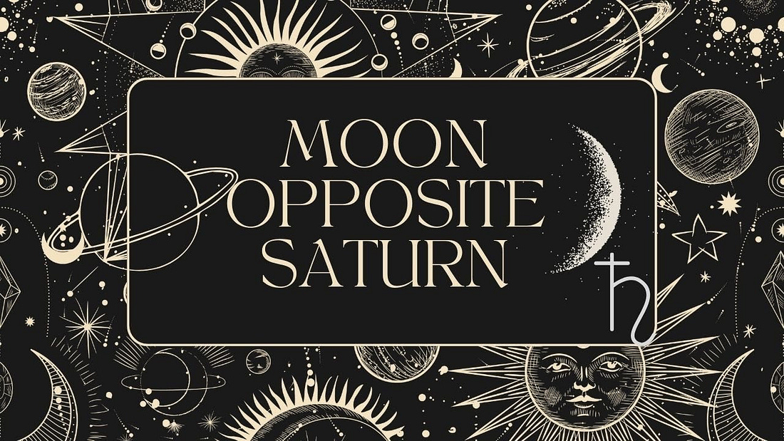 THE MOST CHALLENGING ASPECT IN ASTROLOGY: SATURN OPPOSITE MOON -  Disciplined or Shut Down #saturn - YouTube