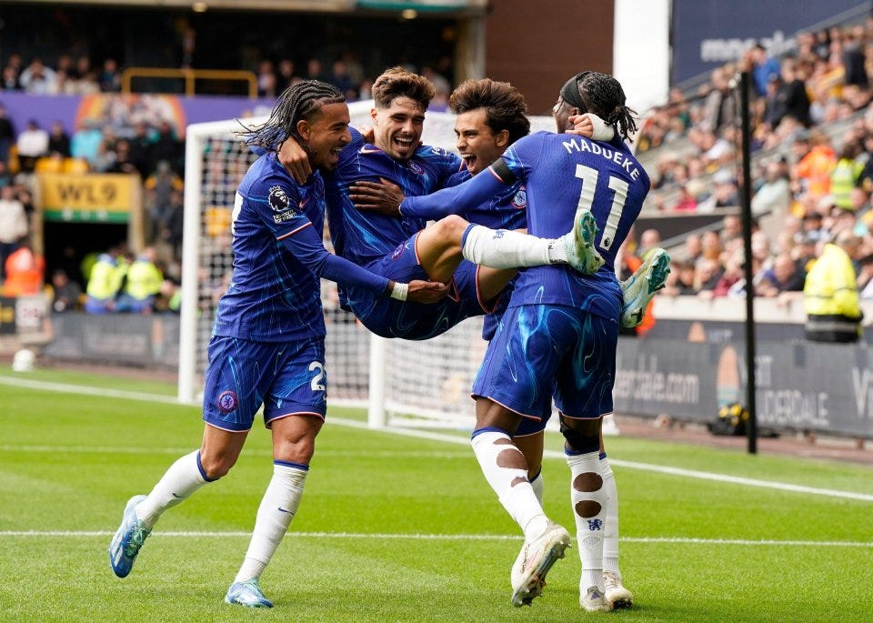 Fans amazed by Chelsea star Pedro Neto's wild celebration against former  club Wolves despite not even scoring | The Sun
