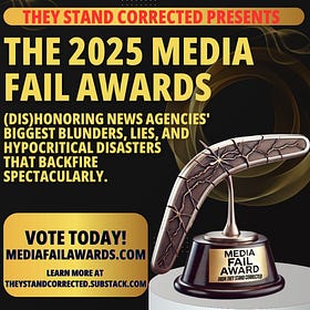 It's time to vote in the 2025 Media Fail Awards 