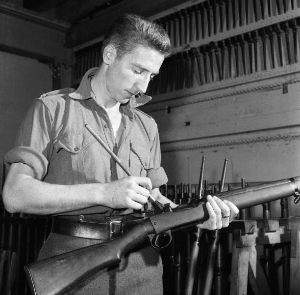Swansea Town and Wales international footballer Cliff Jones serving his National Service at with the Kings Troop Royal Horse Artillery regiment of... Swansea Town and Wales international footballer Cliff Jones serving his National Service at with the Kings Troop Royal Horse Artillery regiment of...