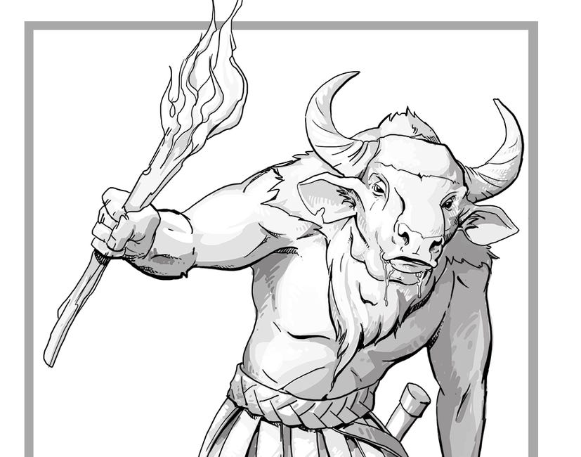 Theseus, Ariadne, and the Minotaur 