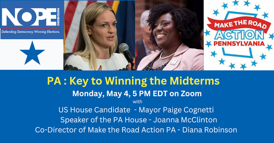 Pennsylvania - Key to Winning the Midterms organized by NOPE Neighbors