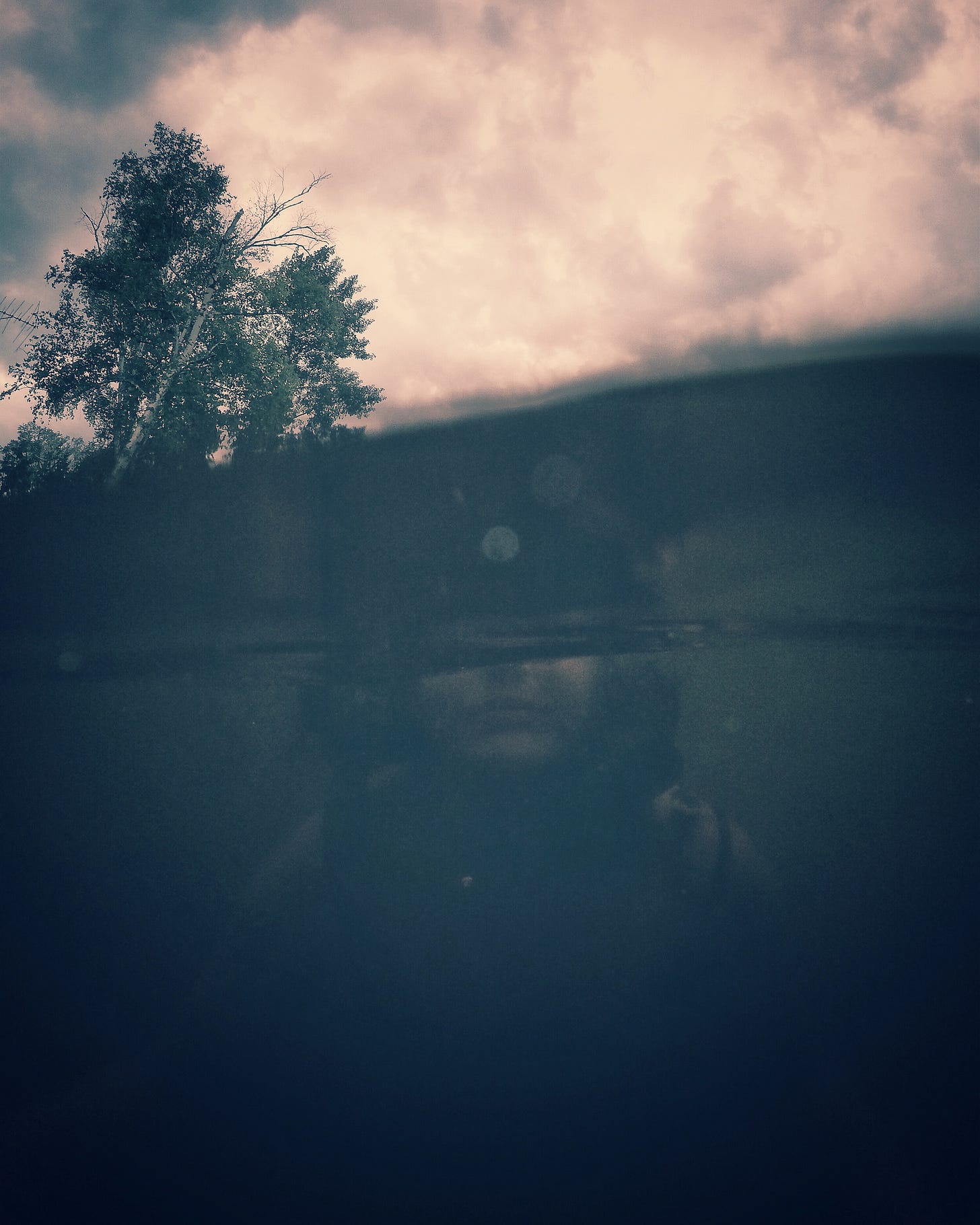 Woman under water