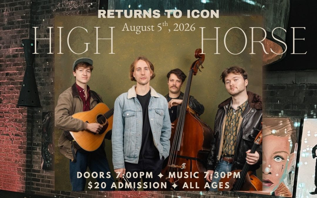 Bluegrass Night at ICON featuring High Horse at ICON Sioux Falls Bluegrass Night at ICON featuring High Horse at ICON Sioux Falls