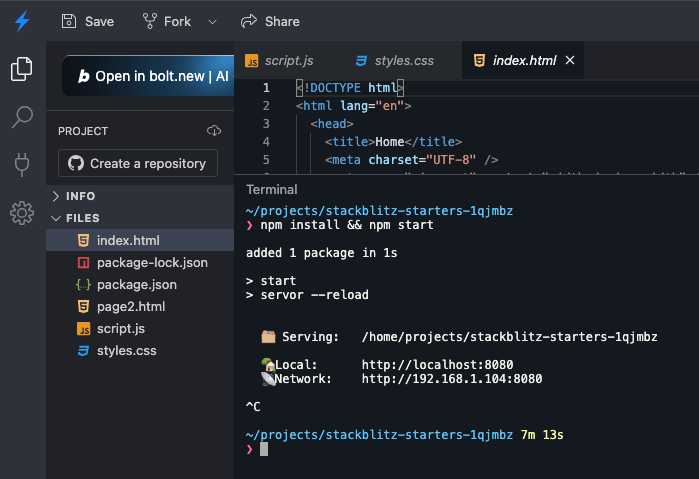 Import Local How to Import a Local Project into the Browser-Based Bolt.new Platform