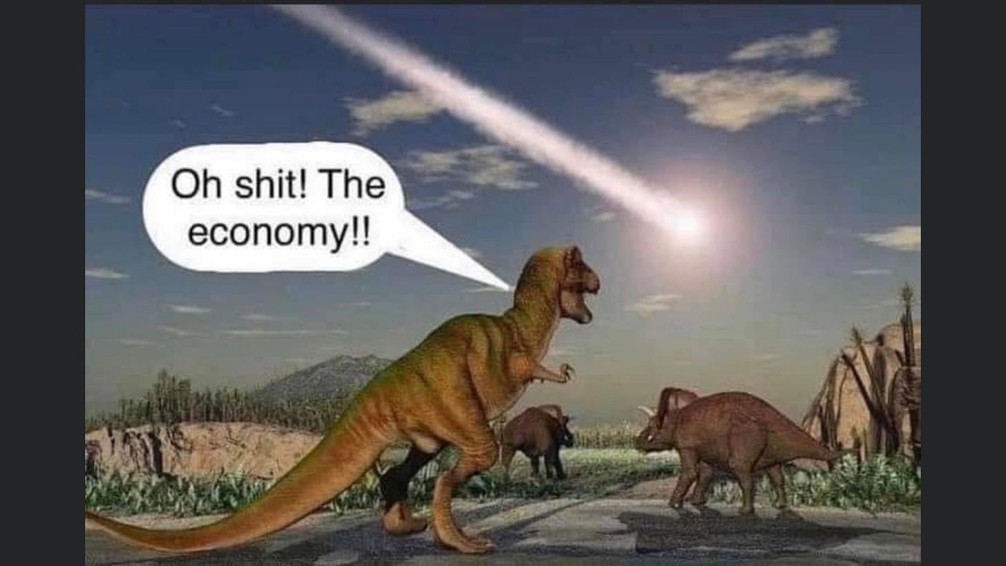 Oh shit, the economy!