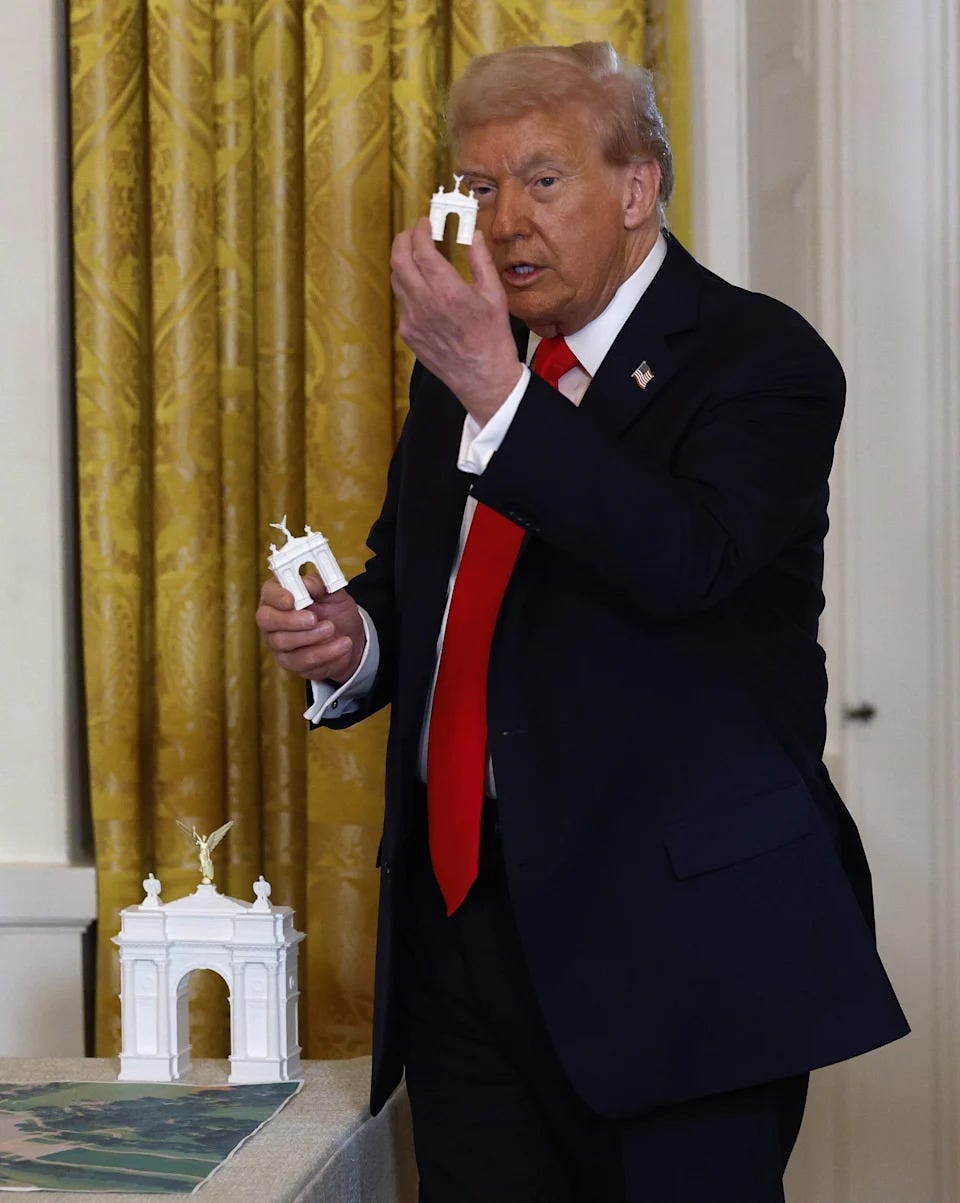 President Trump Reveals His Vision for Arc de Triomphe-Style Arch Near  Lincoln Memorial