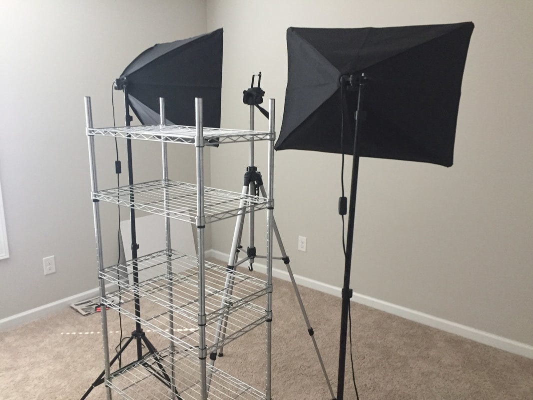 Spurgeon's self-taping studio.