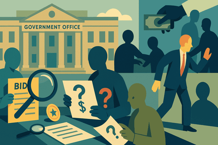 $10M Bid-Rigging Probe - Official Suspended