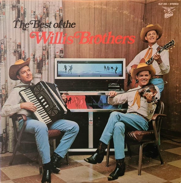 best of country music and best of willis brothers albums