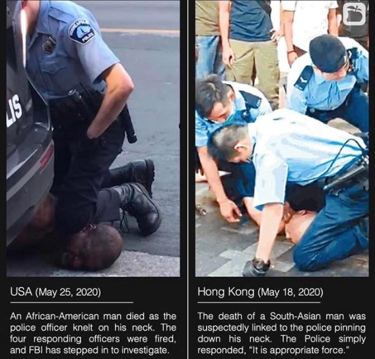 r/facepalm - You think Americans are brutal.No.HK police are much worse