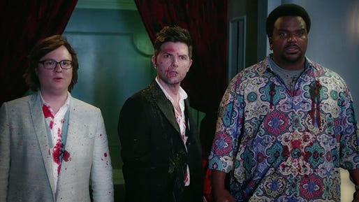Clark Duke, Adam Scott and Craig Robinson star in "Hot Tub Time Machine 2," a 2015 Paramount Pictures release directed by Steve Pink. Clark Duke, Adam Scott and Craig Robinson star in "Hot Tub Time Machine 2," a 2015 Paramount Pictures release directed by Steve Pink.