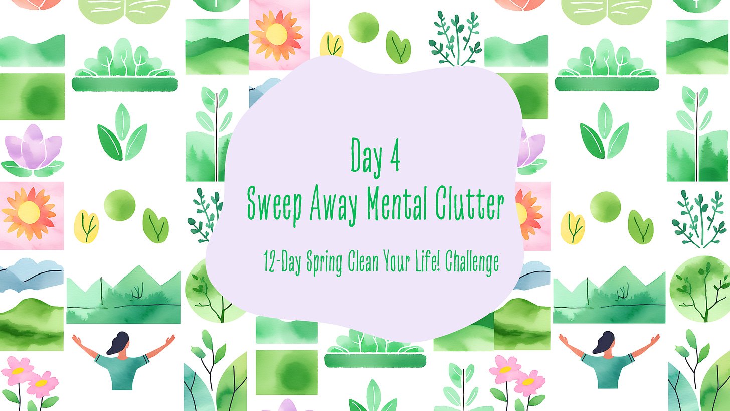 Soothing images in greens, lavendar, pink, of flowers, trees, and yoga.