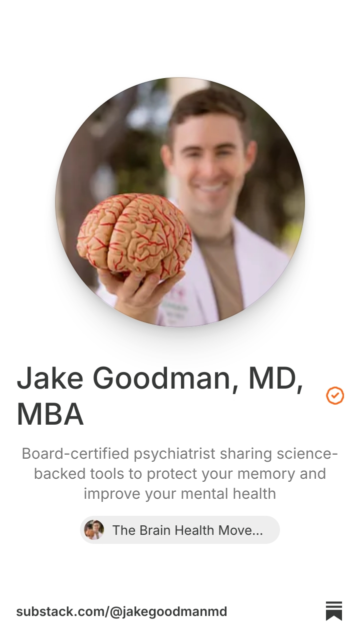 Jake Goodman, MD, MBA | Substack