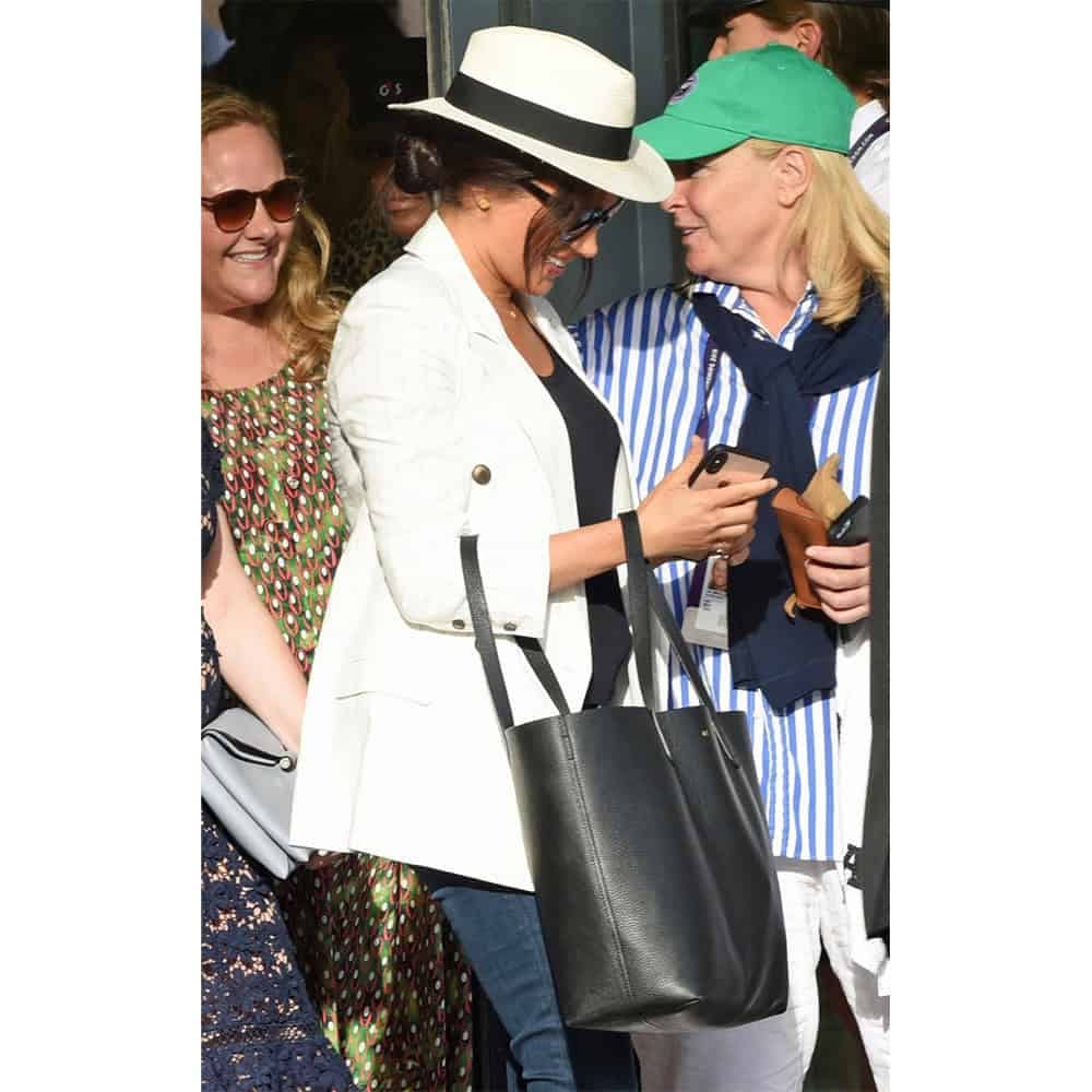 Cuyana Black Structured Leather Tote-Meghan Markle - Dress Like A Duchess