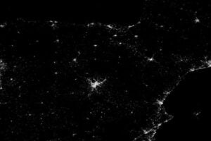 Power outage seen from space