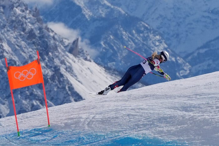 Lindsey Vonn crashed during the women's downhill race at the Milan Cortina Olympics. Lindsey Vonn crashed during the women's downhill race at the Milan Cortina Olympics.