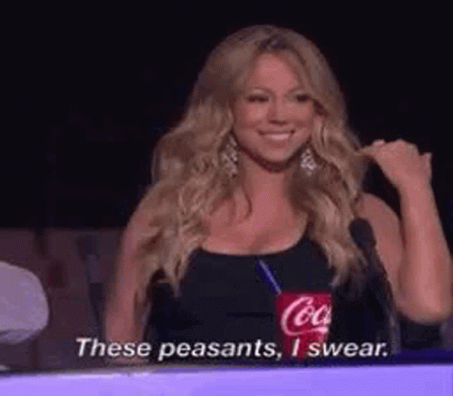 Peasants Mariah Carey GIF Peasants Mariah Carey GIF