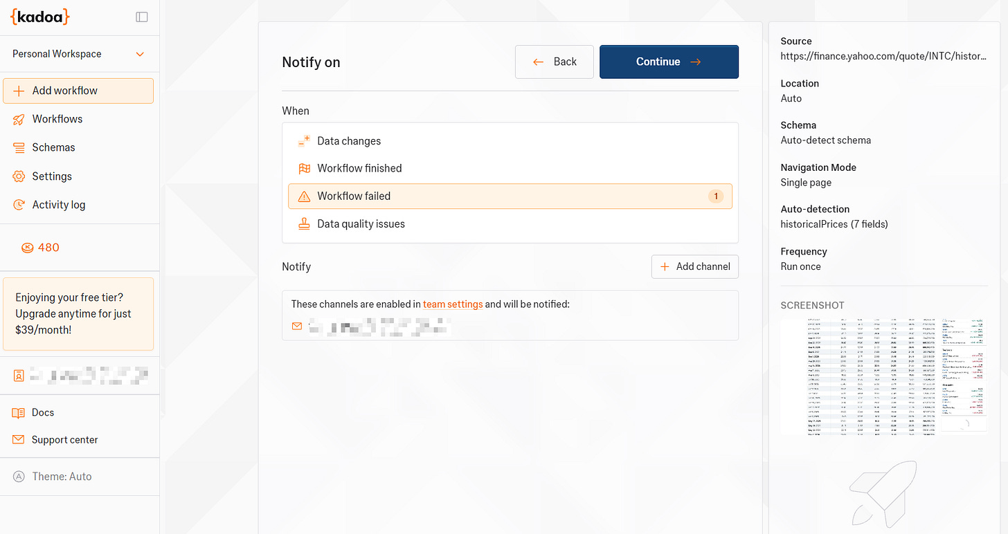 Setting up your Kadoa’s workflow latest details by Federico Trotta Setting up your Kadoa’s workflow latest details by Federico Trotta