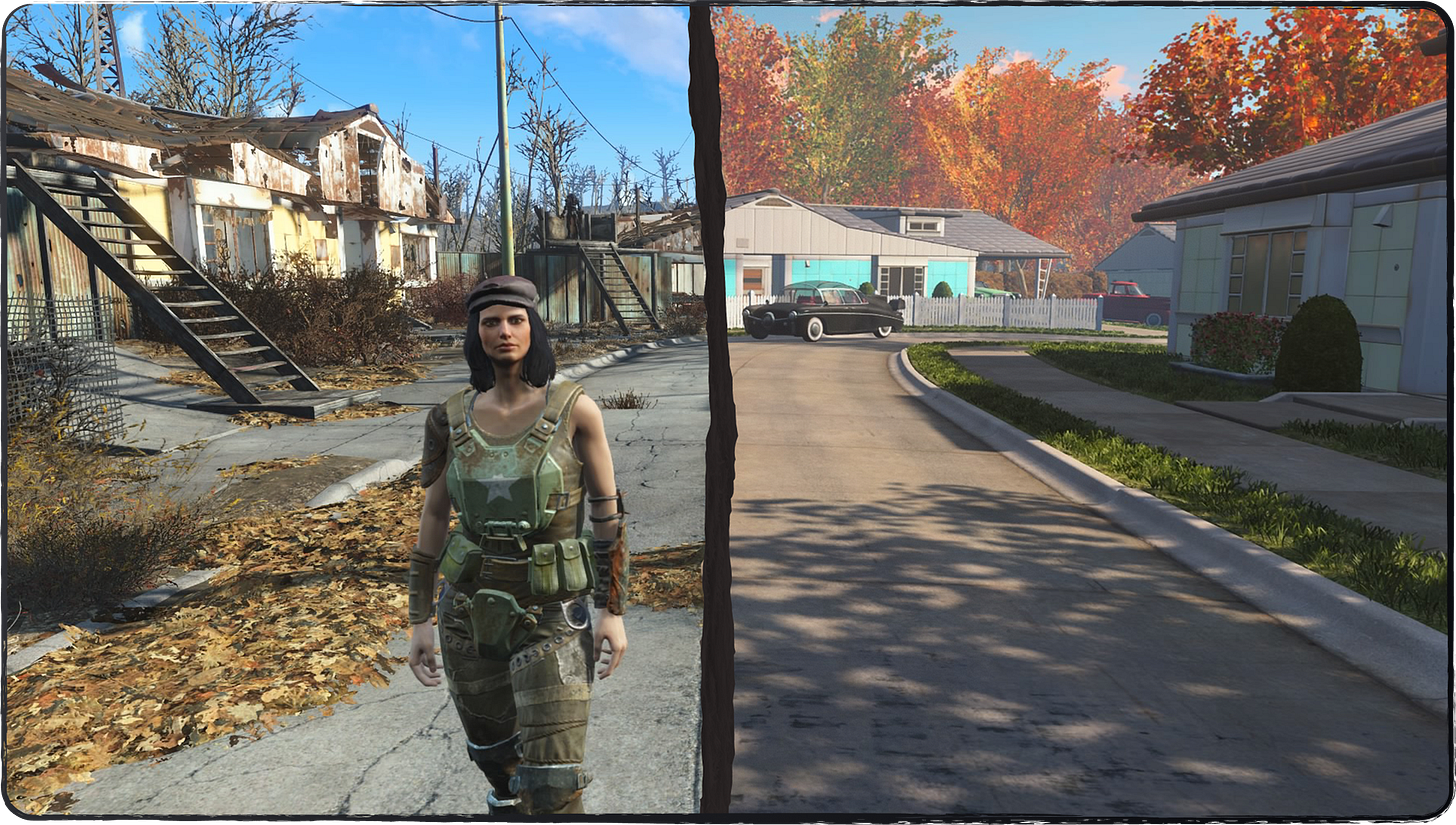 A before and after of Sanctuary Hills!