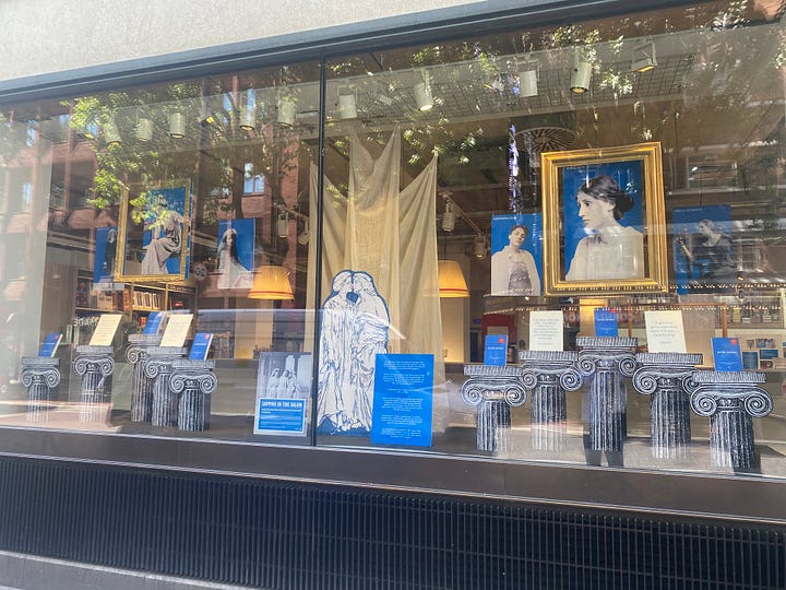 After Sappho on display in Foyles central London