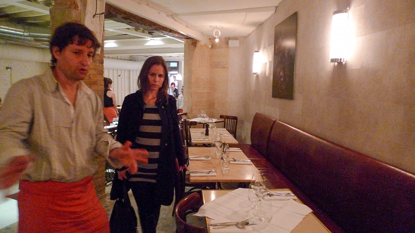 Juan Sanchez in the newly opened Semilla dining room in 2012