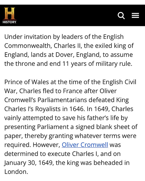 Charles I and Earl of Stafford
