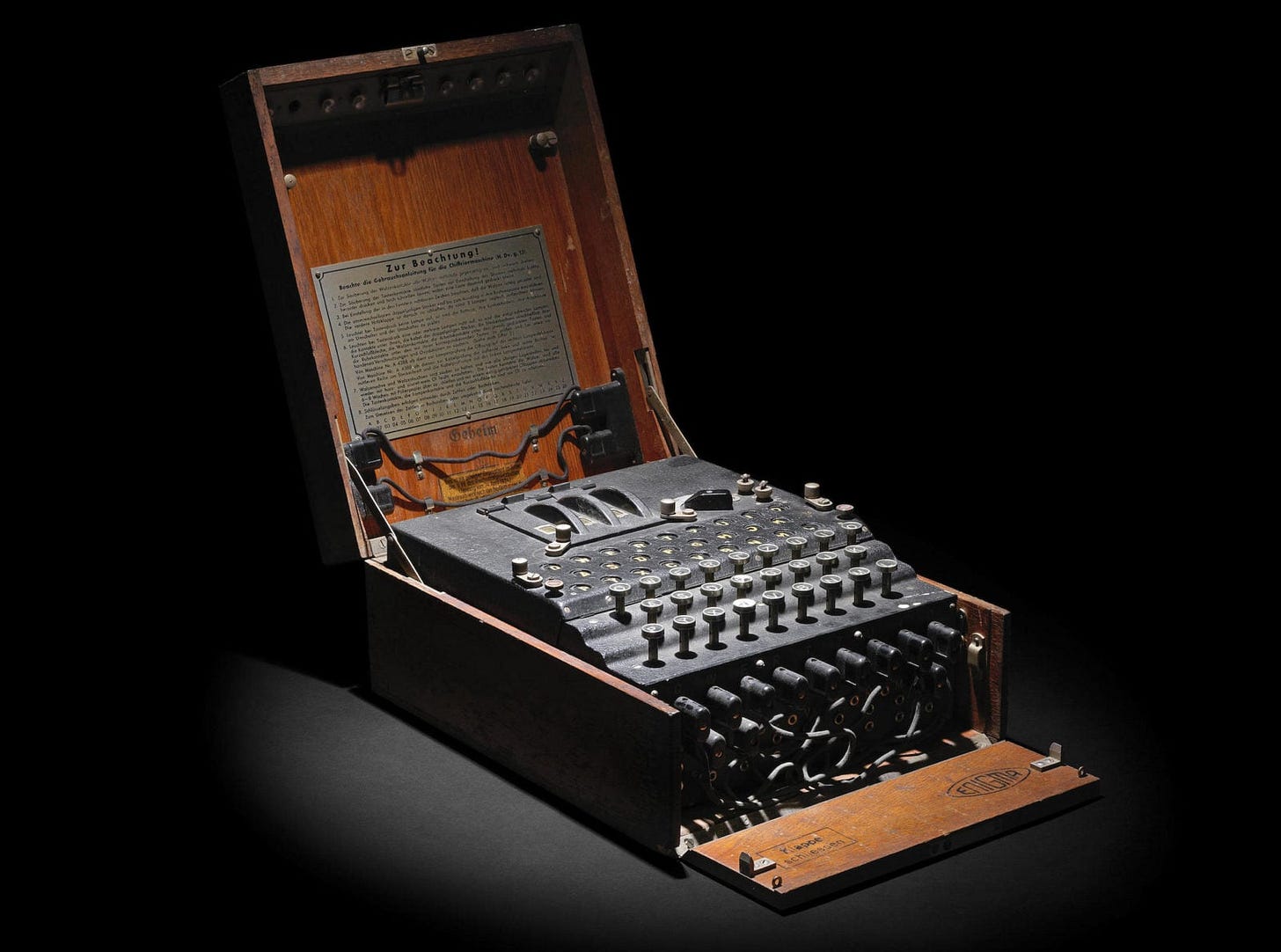 For Sale: An Original WWII Enigma Machine For Sale: An Original WWII Enigma Machine