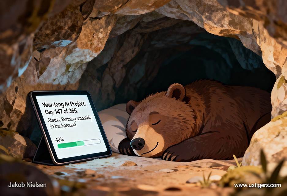 A cartoon of a bear sleeping in a cave

AI-generated content may be incorrect.