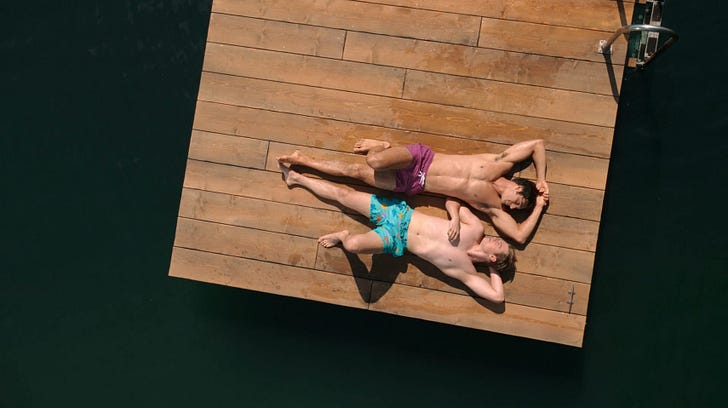 A still from Matthew Lopez’s 2023 movie Red, White & Royal Blue