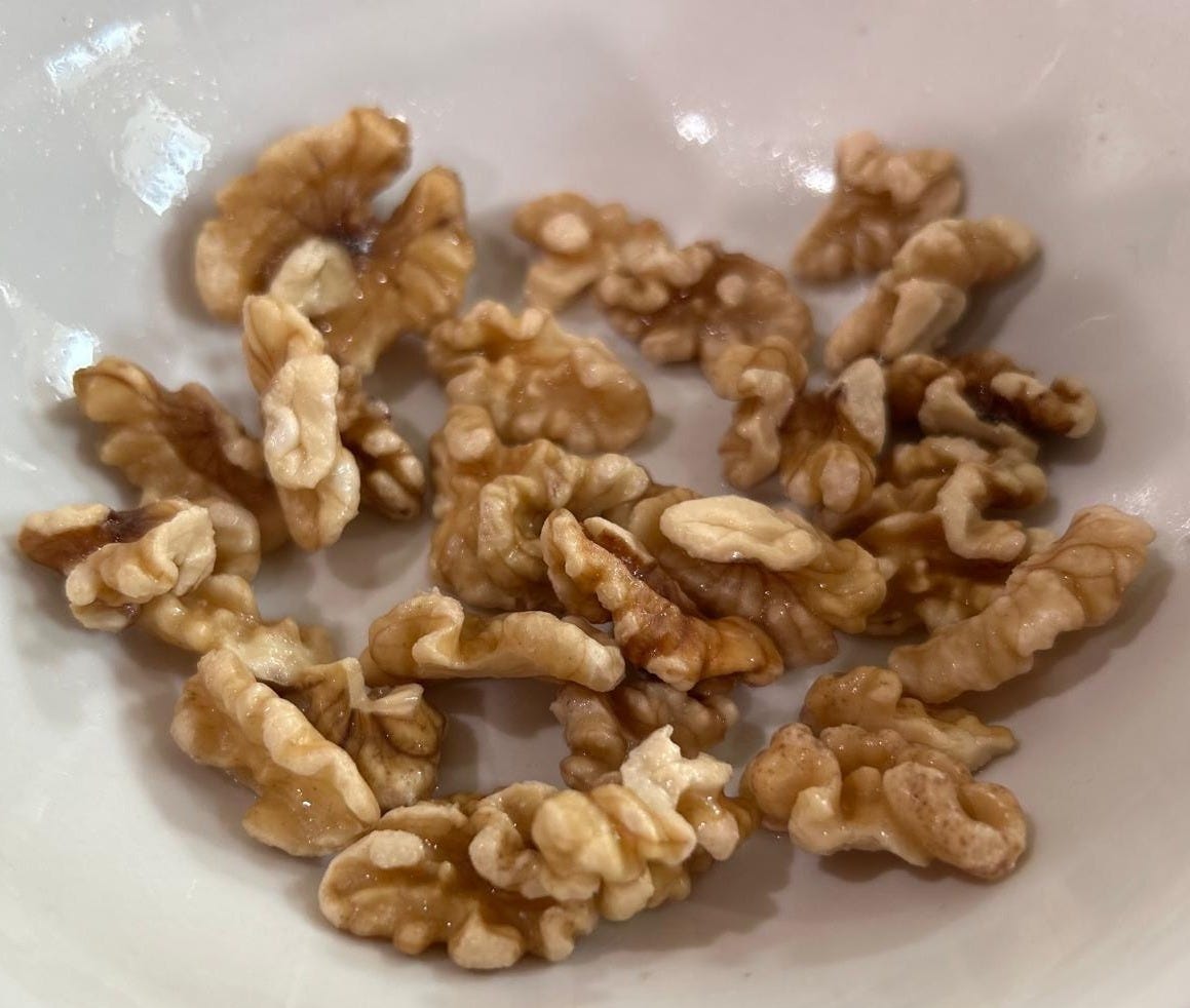 Soaked walnuts