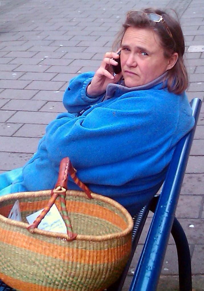Julia Middleton with her shopping basket