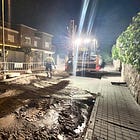 Enésima rotura de agua en la calle Guadarrama