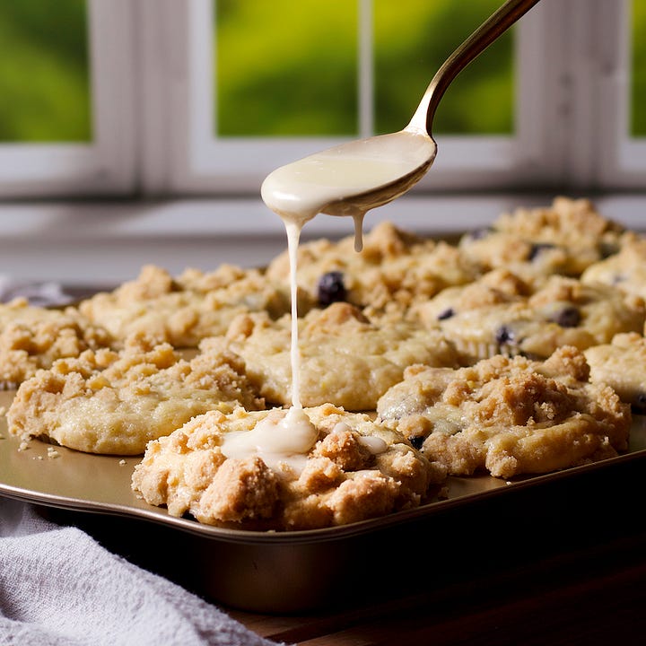 Sour cream streusel blueberry muffins, Lemon blueberry muffins, Blueberry zucchini muffins, and Blueberry load cake.
