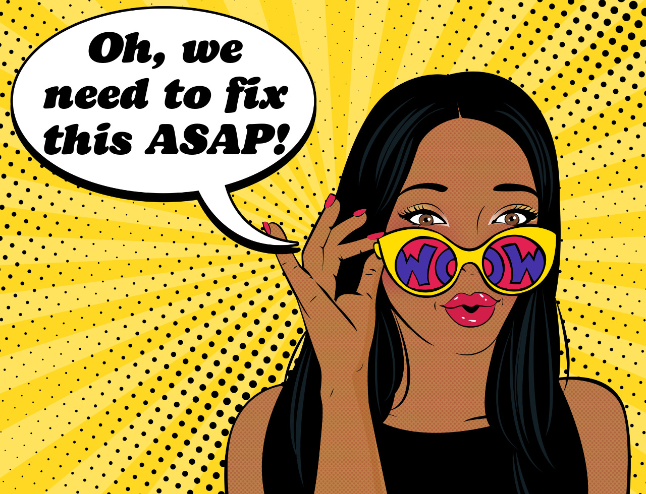 cartoon image of Anabelle reading a weight loss ping