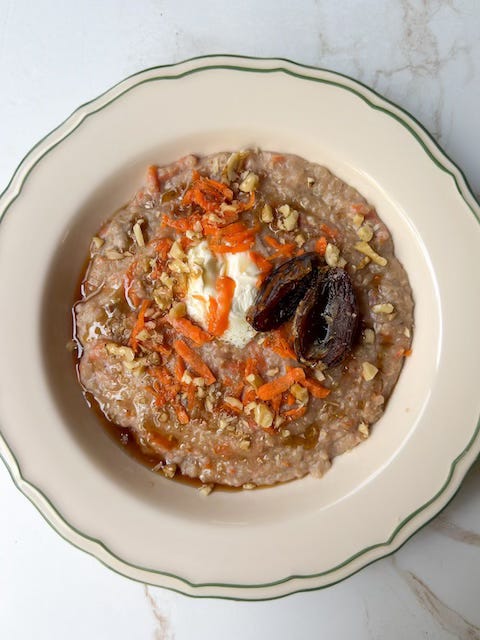 Carrot Cake Creamy Buckwheat