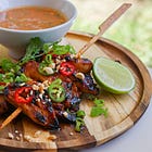 Chicken Satay Skewers with Creamy Peanut Sauce