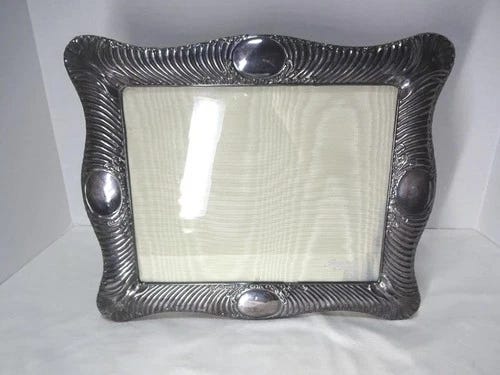 VINTAGE ORNATE STERLING SILVER PICTURE FRAME SILVERCRAFT OF LONDON 13X11" BEAUTY - Picture 1 of 15